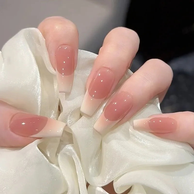 24pcs Detachable Short Press on Nails Y2k rhinestone False Nails with Glue Ballet Sweet Cool Girls Artificial False Nails Tips