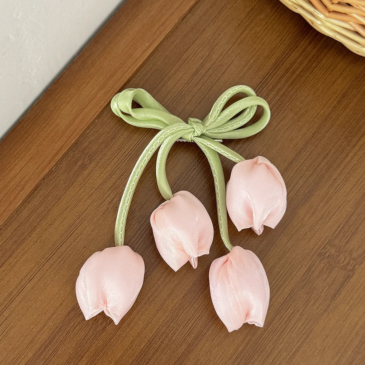 New Korean Tulip Flower Bow Hairpin Sweet Cute Headwear Girls Kids Women Hair Accessories