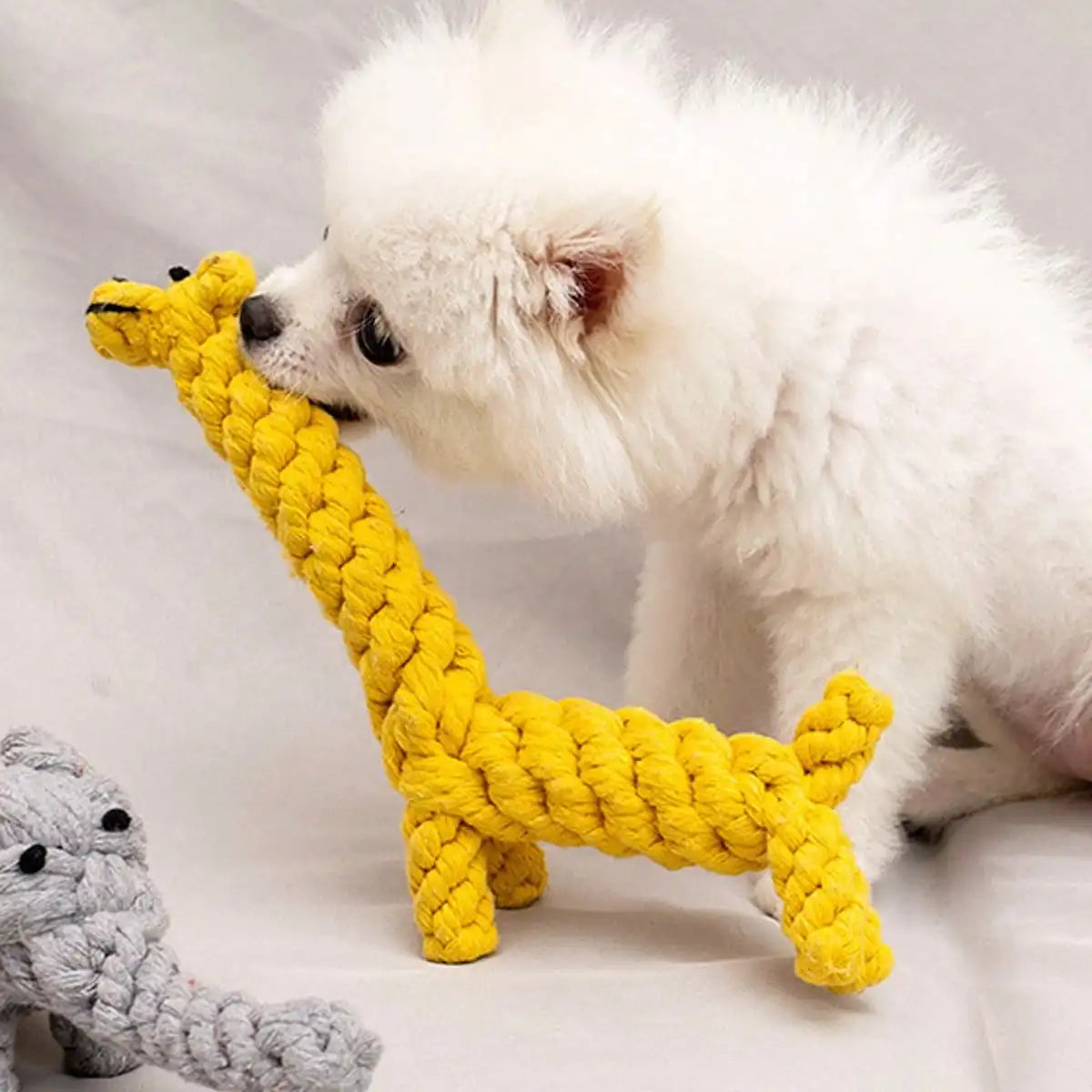 Hand-Woven Cotton Dog Rope Toy