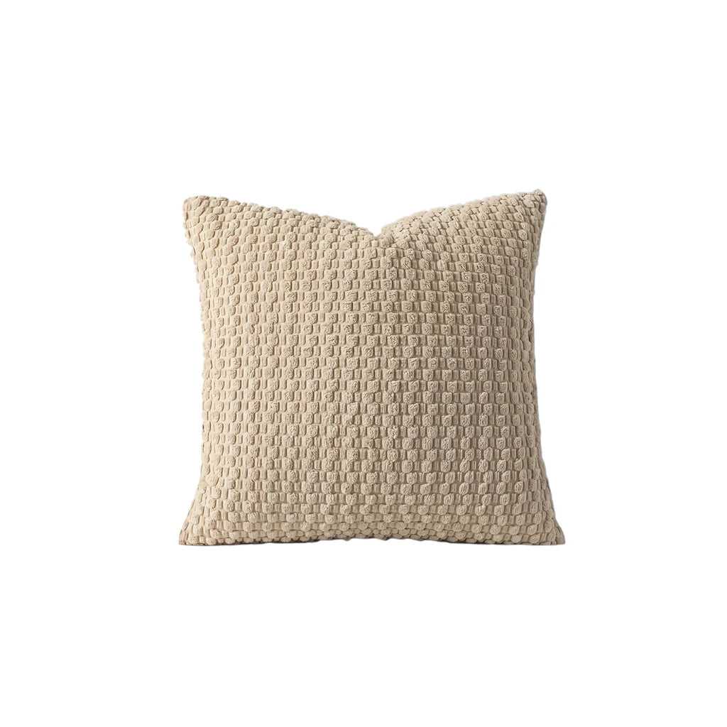 1pc Soft Boho style modern double-sided design pillows cover, Farmhouse Neutral Decorative Home Decor Striped Corduroy Square