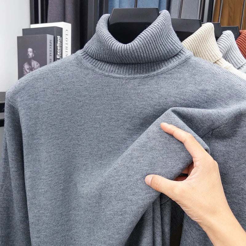 Men’s Knitted Turtleneck Sweater