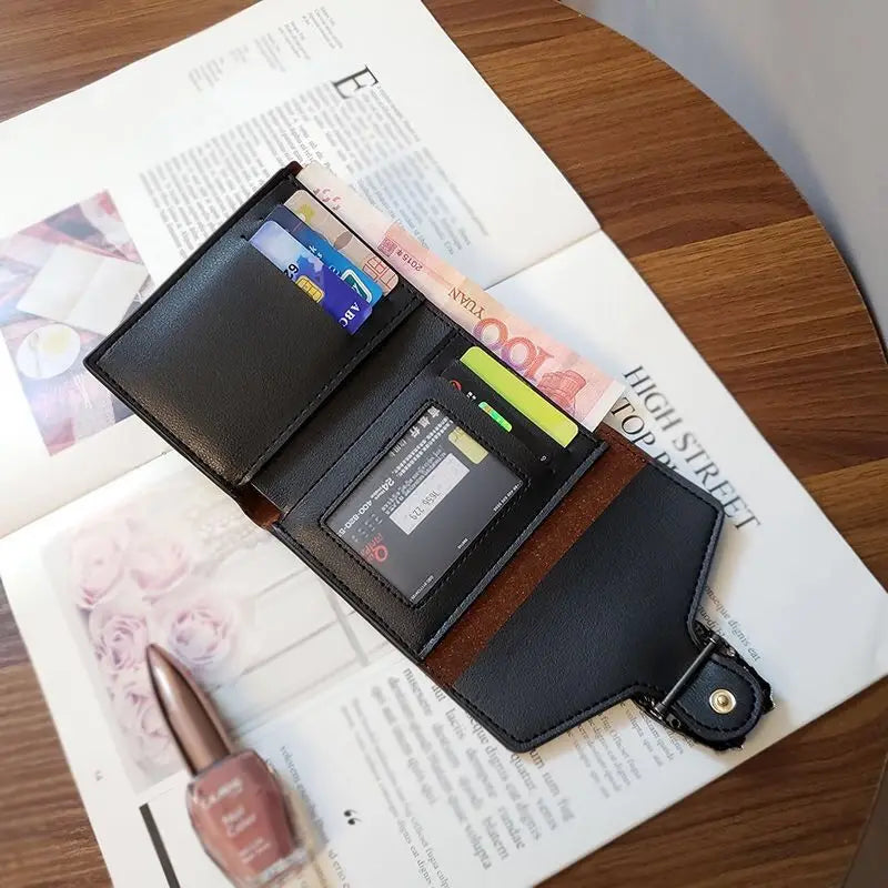 New Style Women's Short Wallet Female Student Three-Fold  Fashionable Mini Small Multi-Card Slot Card Holder