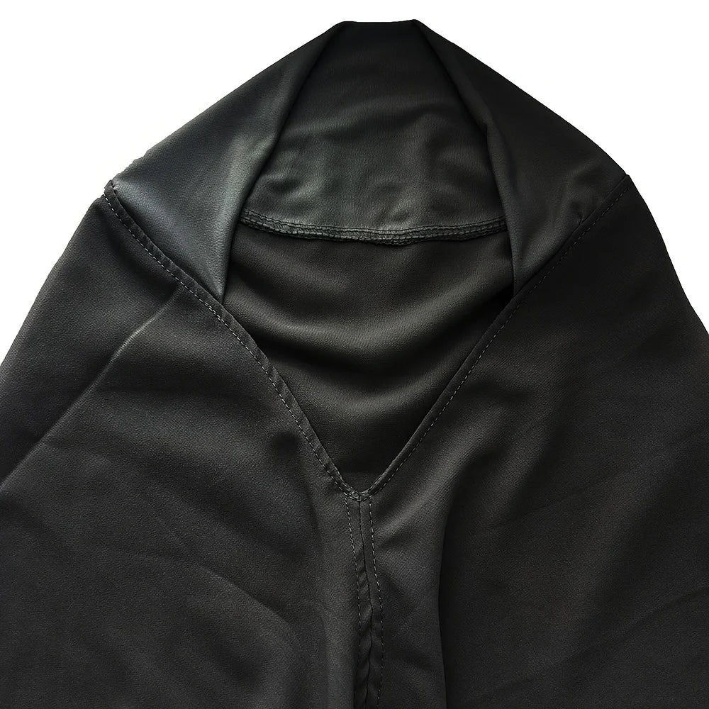 1pc Ready to Wear Instant Hijabs Double layered Chiffon Solid Headscarf Foulard Femme Musulman Shawl Wrap Bandana