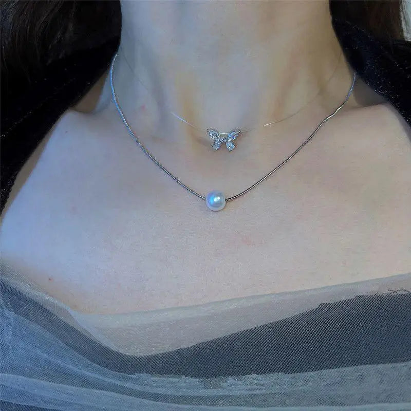 Pearl Beads Choker Necklace