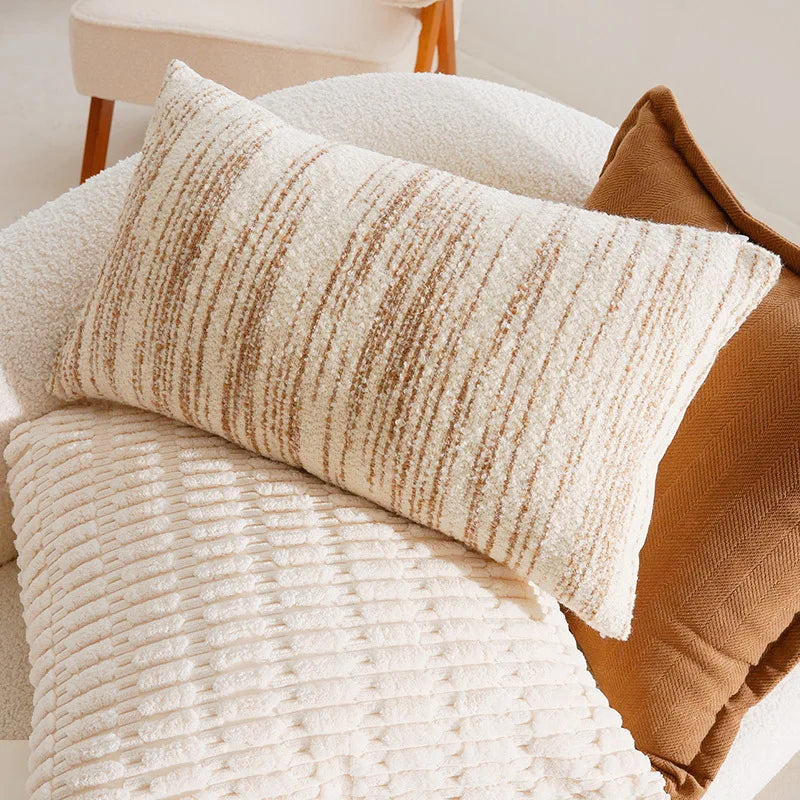 French Antique Nordic Brown Luxury Pillow Covers For Sofa Bed Cushion Elegant Home Decor High-End Soft Vintage Style