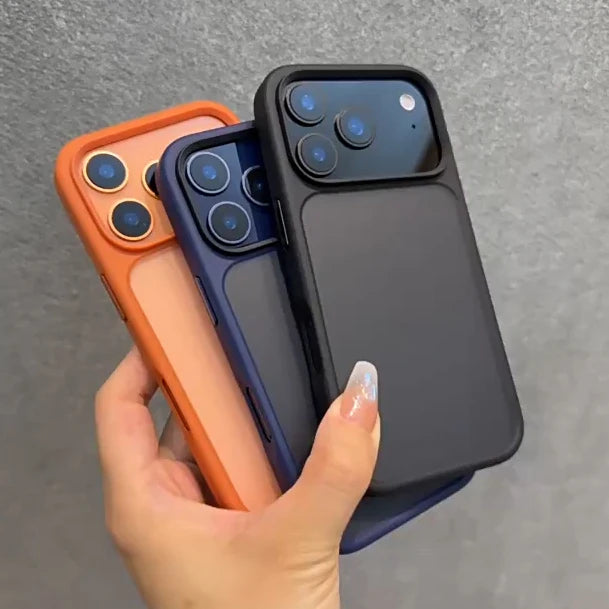 iPhone Case 17 Series – Orange Matte Transparent