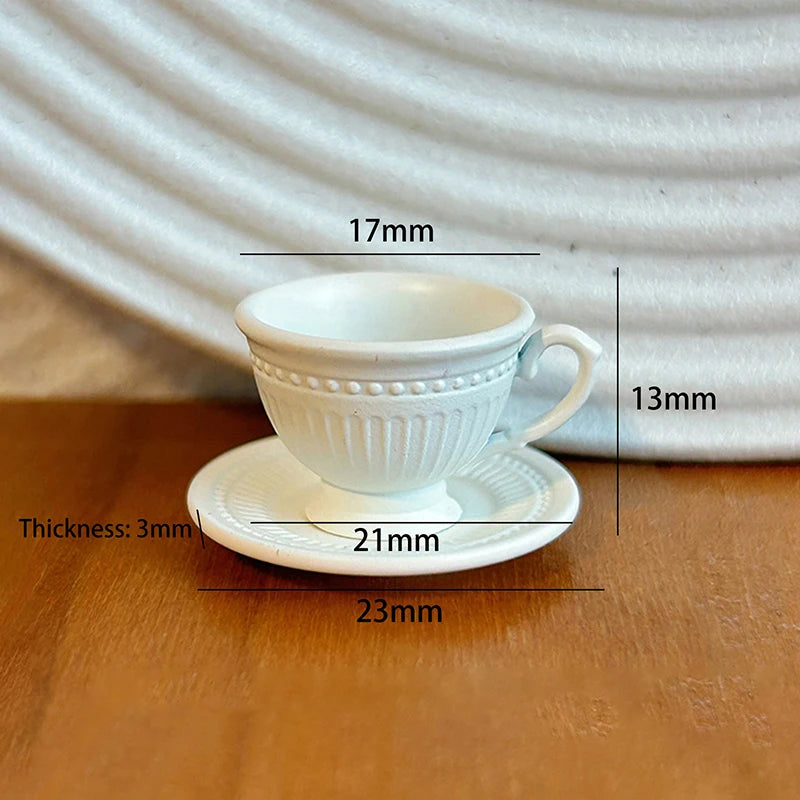 Miniature French Coffee Cup & Saucer Set