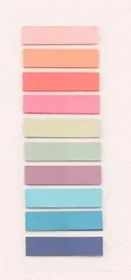 200 Sheets Morandi Color PET Index Tabs – Sticky Flags