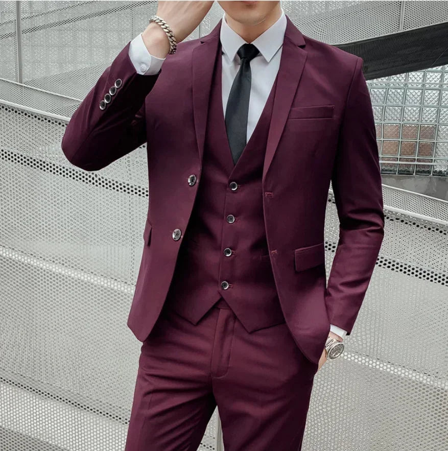 Men’s Slim-Fit 3-Piece Suit