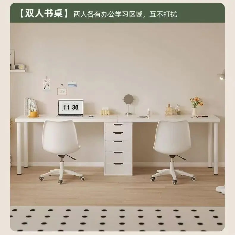 Integrated Cream-Style Study & Work Desk – Girls’ Room