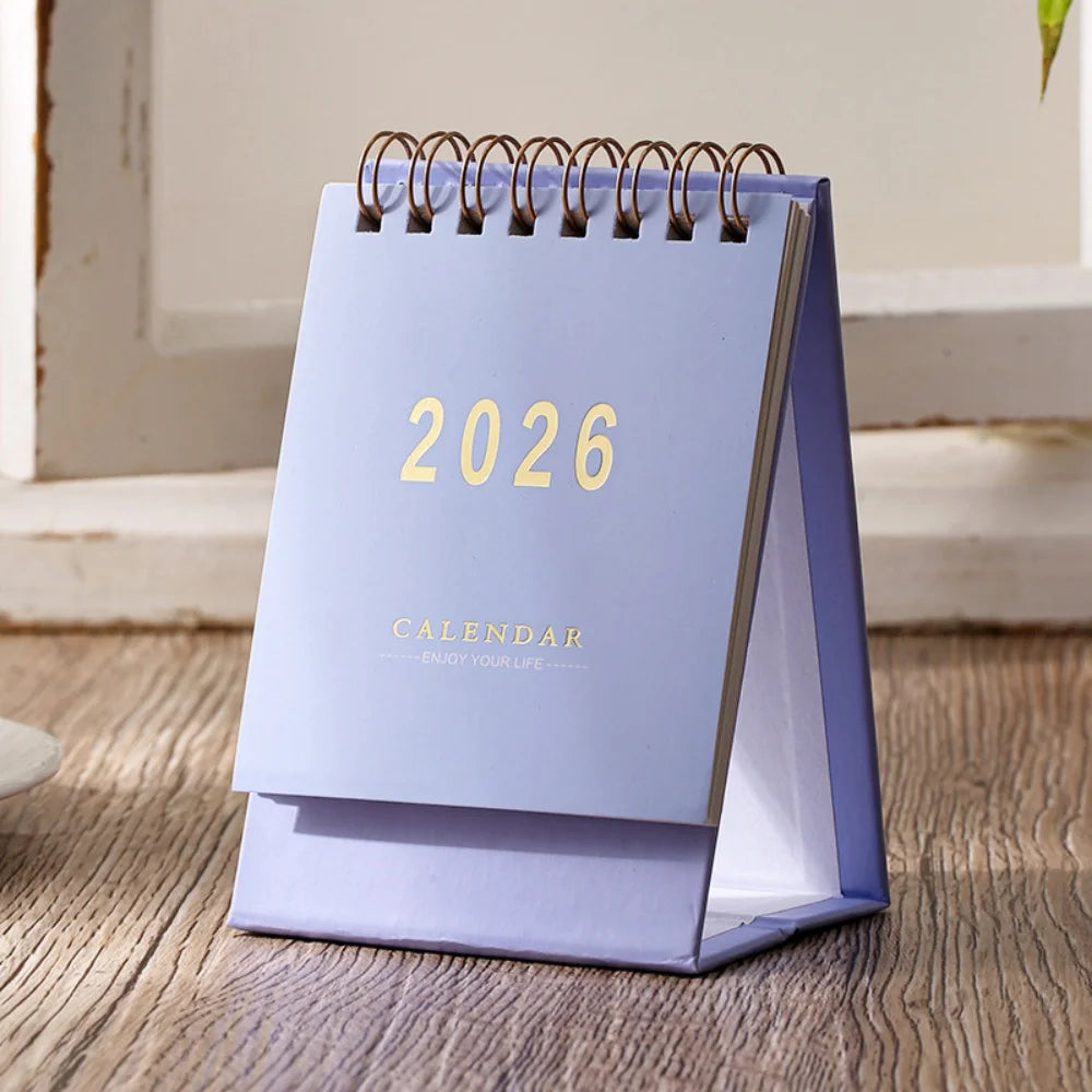 2026 Mini Morandi Desk Calendar – Small & Stylish