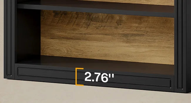 Modern Arched 8-Tier Bookcase – Floor Standing