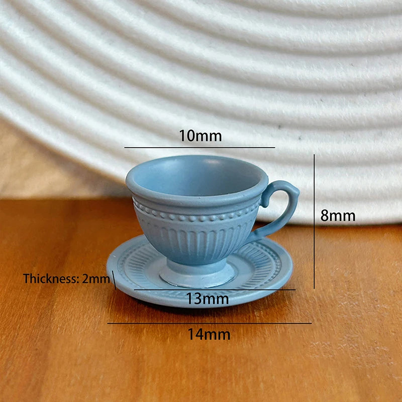 Miniature French Coffee Cup & Saucer Set