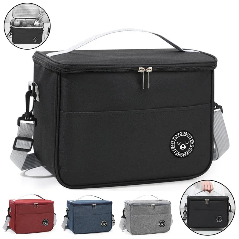 Insulated Lunch Tote Bag – Thickened Aluminum Foil Bento Bag for Office & Students