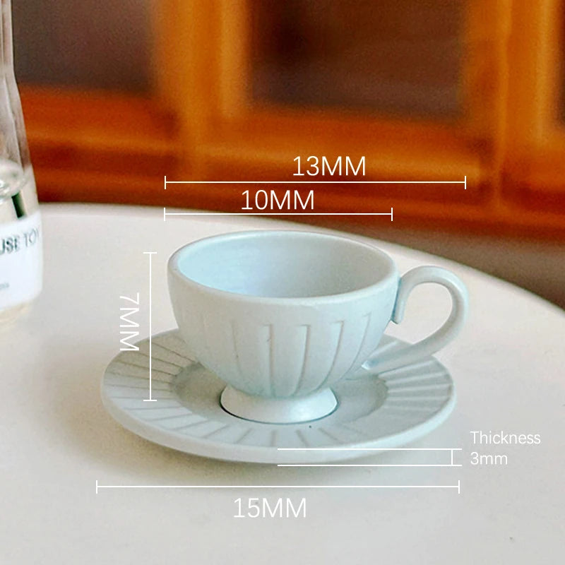 Miniature French Coffee Cup & Saucer Set