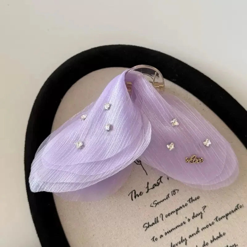 High-Grade Retro Simple Mesh Butterfly Hair Clip For Women