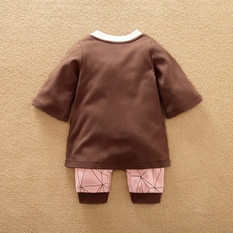 Baby Girls Plaid Cotton Romper – 0-18M