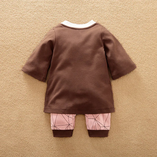 Baby Girls Plaid Cotton Romper – 0-18M