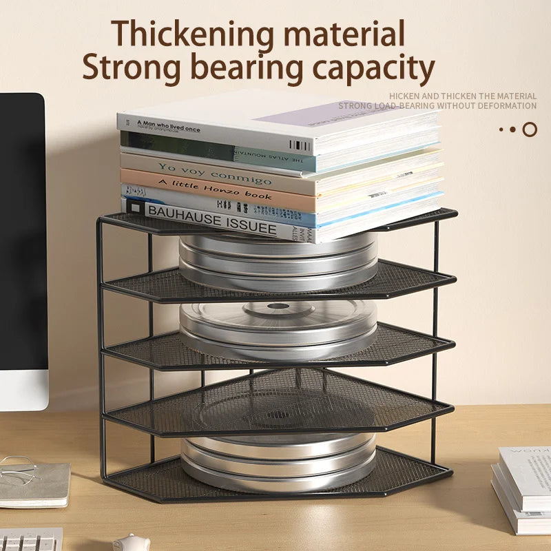 Metal Desk File Rack – Standing Organizer