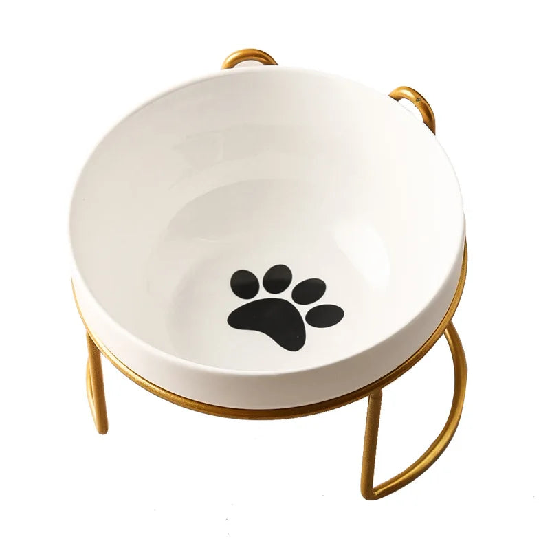Ceramic Double Pet Bowl – Cervical Protection