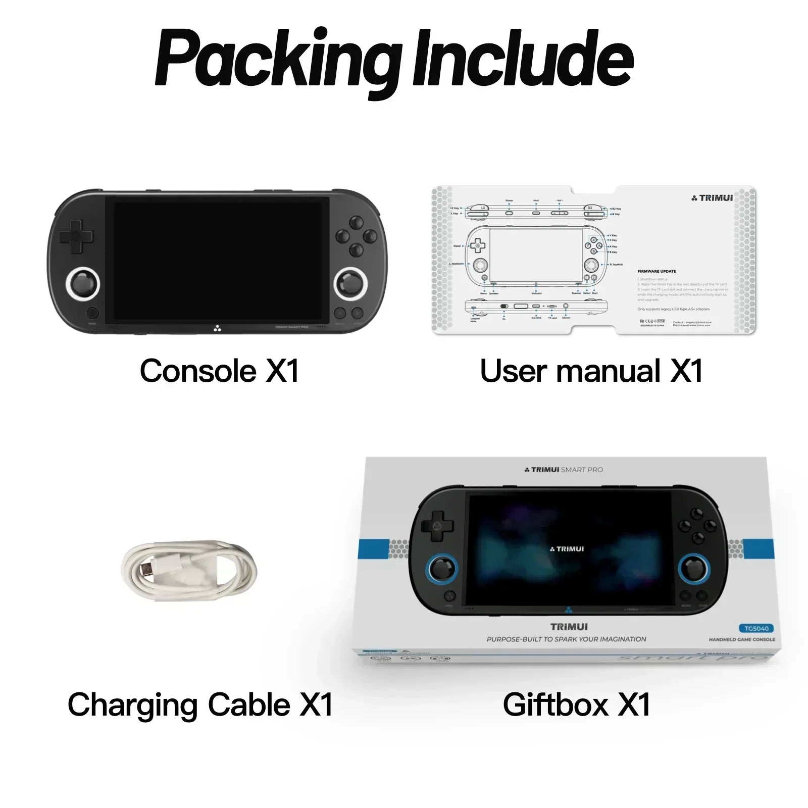 Trimui Smart Pro Console – 4.96" IPS, Linux, RGB