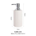 400ml Ceramic Lotion & Soap Dispenser – Pink & White Stripes