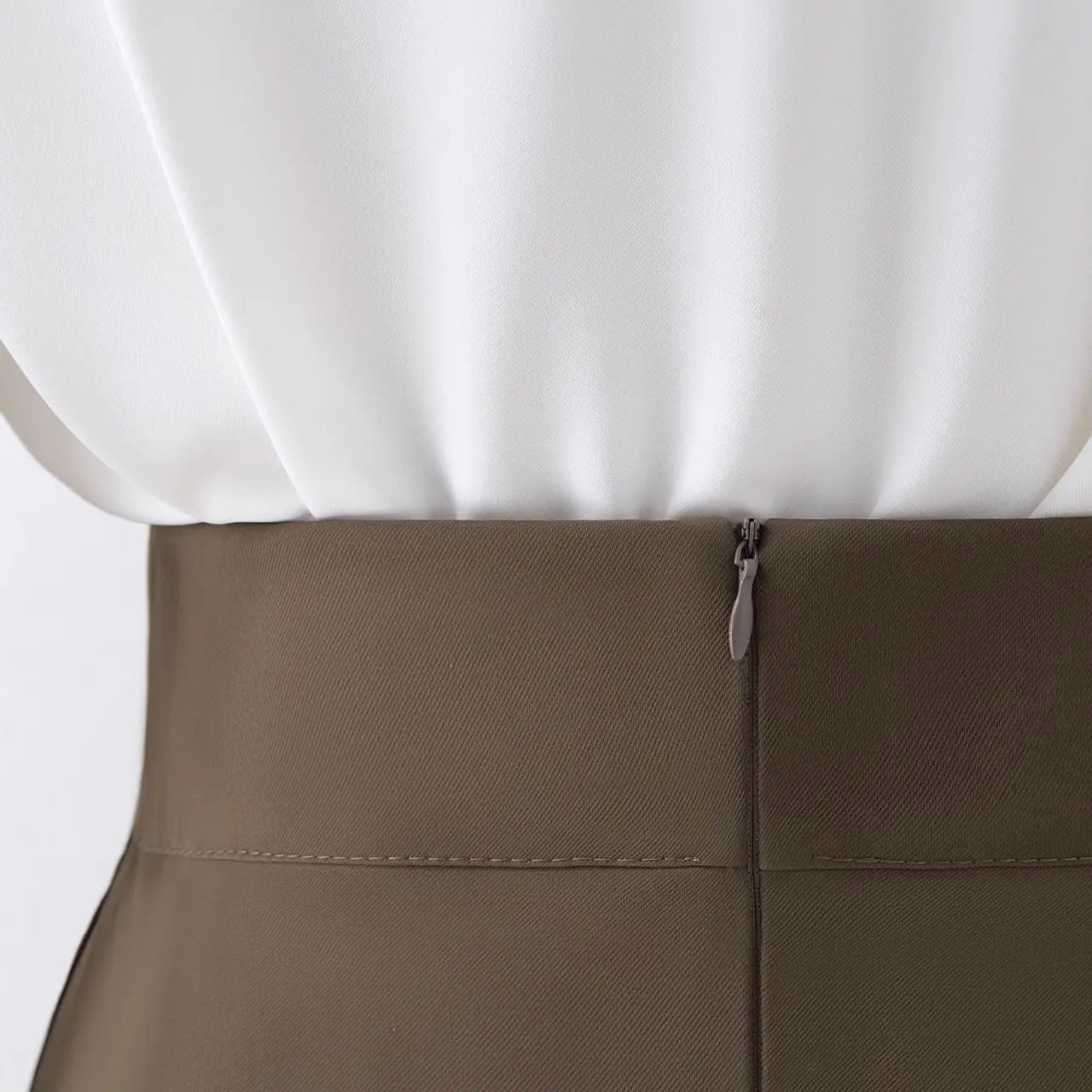 Maillard Suit Skirt Irregular Skirt Women's High Waist Mid-length Skirt Small Commuter A-line Skirt