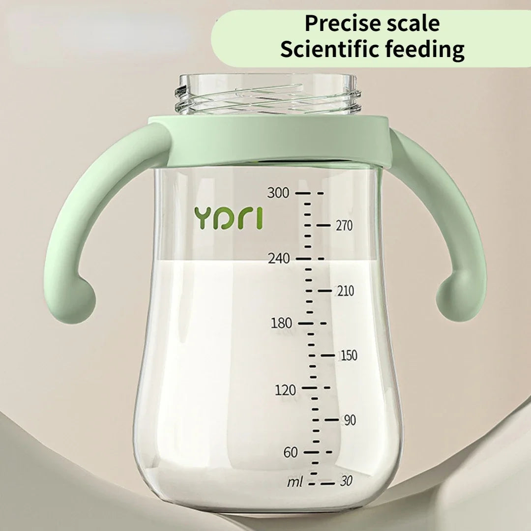 300ML Baby Bottle Set – PP Bottle with Handle & Silicone Pacifier