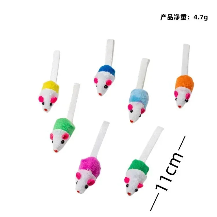 Catnip Rattle Mouse Toys – Multi Pack