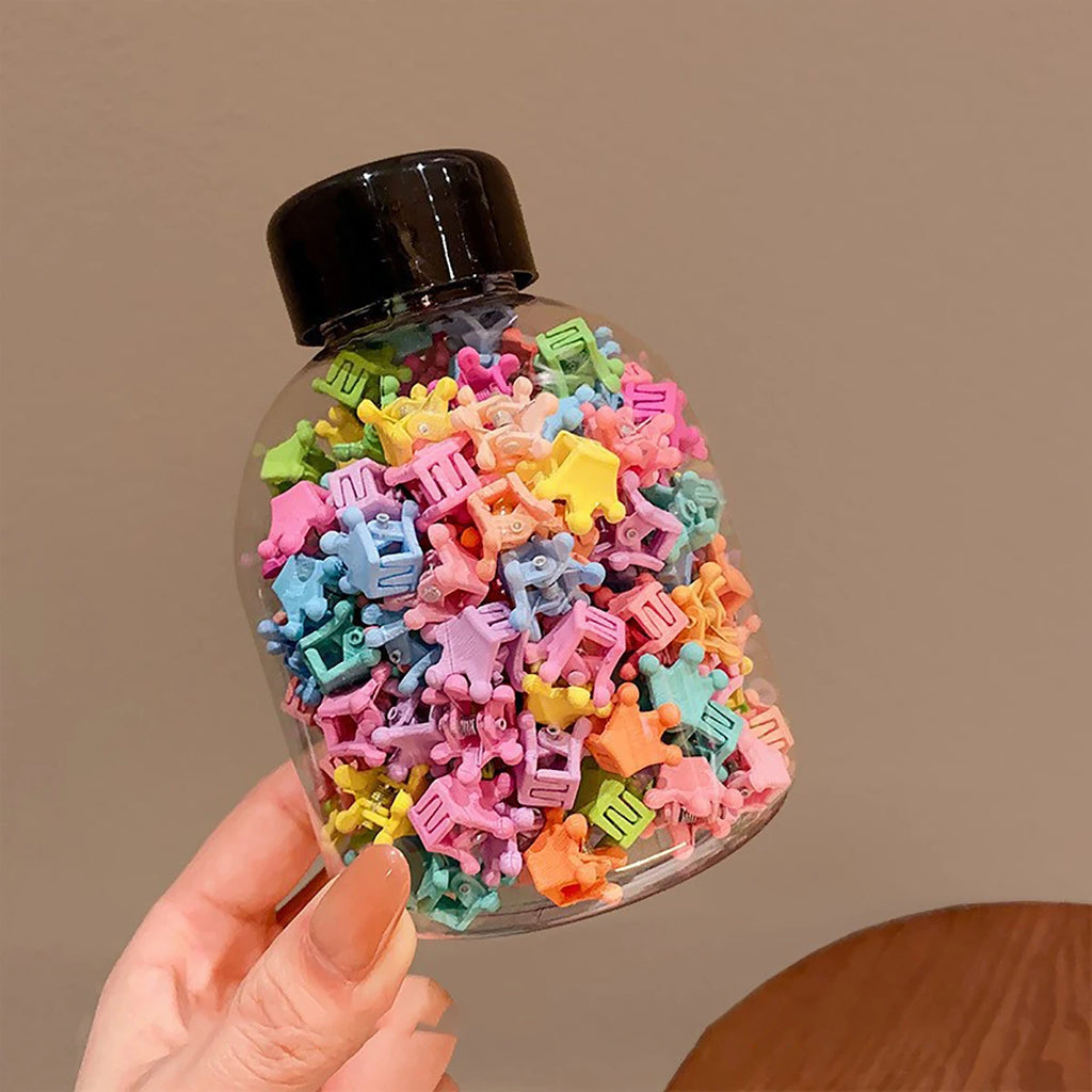 100pes/Can Girl Baby Bangs And Broken Hair Tool Hair Grabbing Claw Baby Small Mini Hair Clip, Hair Grabbing Accessory