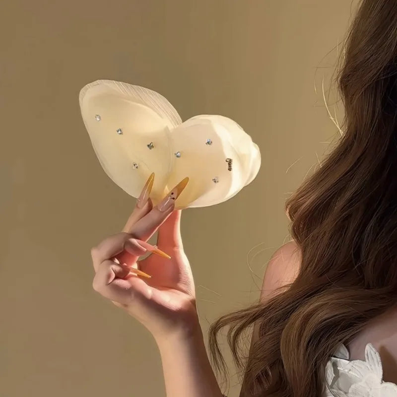 High-Grade Retro Simple Mesh Butterfly Hair Clip For Women