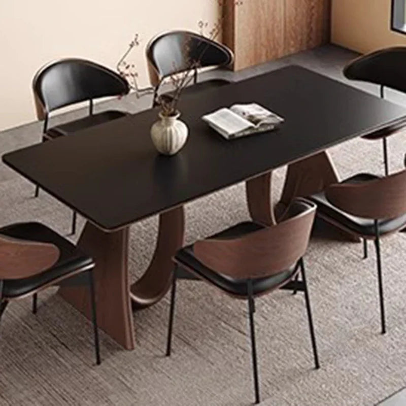 Wood Desk Dining Table Side Modern Nordic Balcony Dining Table Writing Office Designer Living Room Reception Mesa Home Furniture