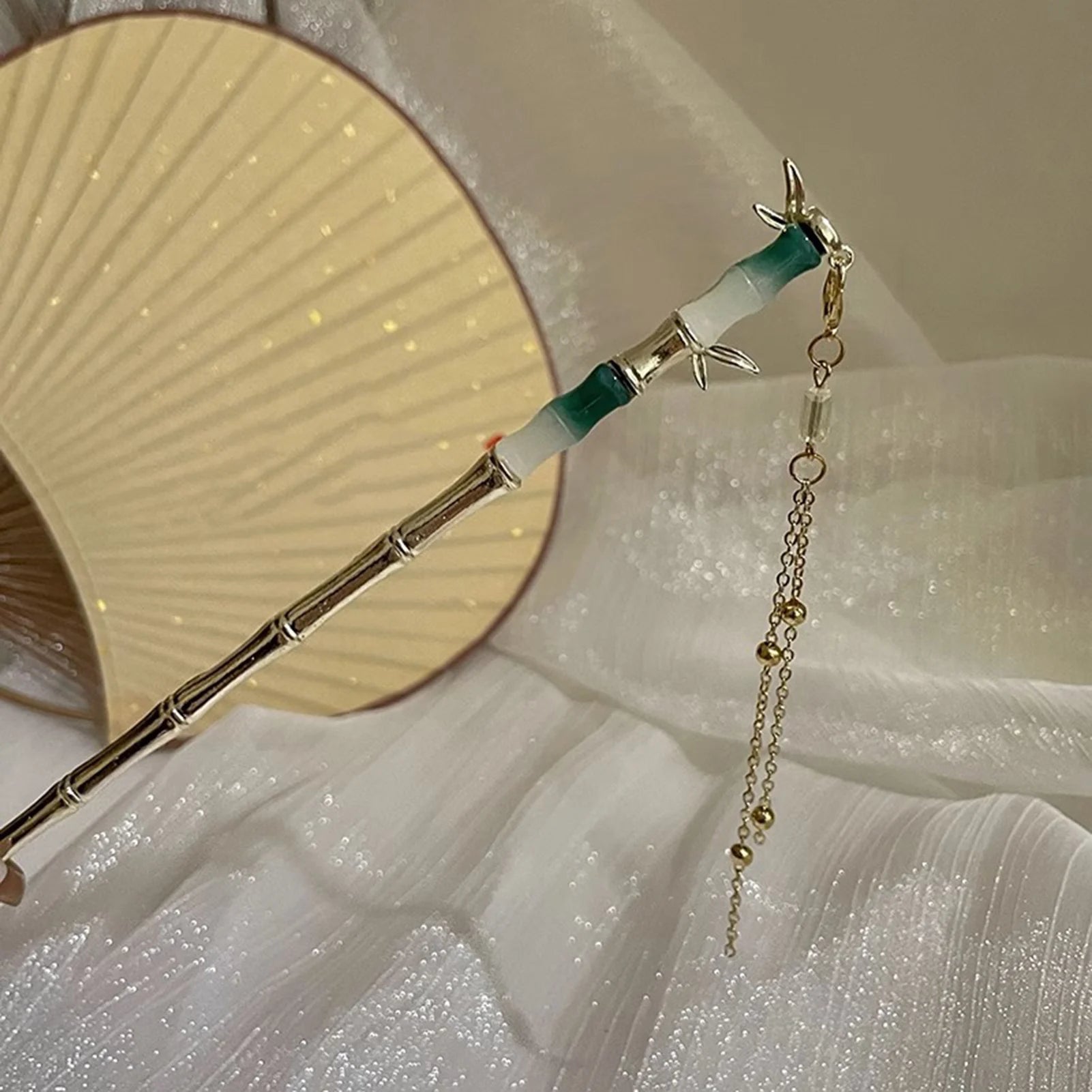 Elegant Chinese Style Hair Accessories Vintage Spring Flower Element Hairpins Light Luxury Tassel Hair Stick For Women Girls