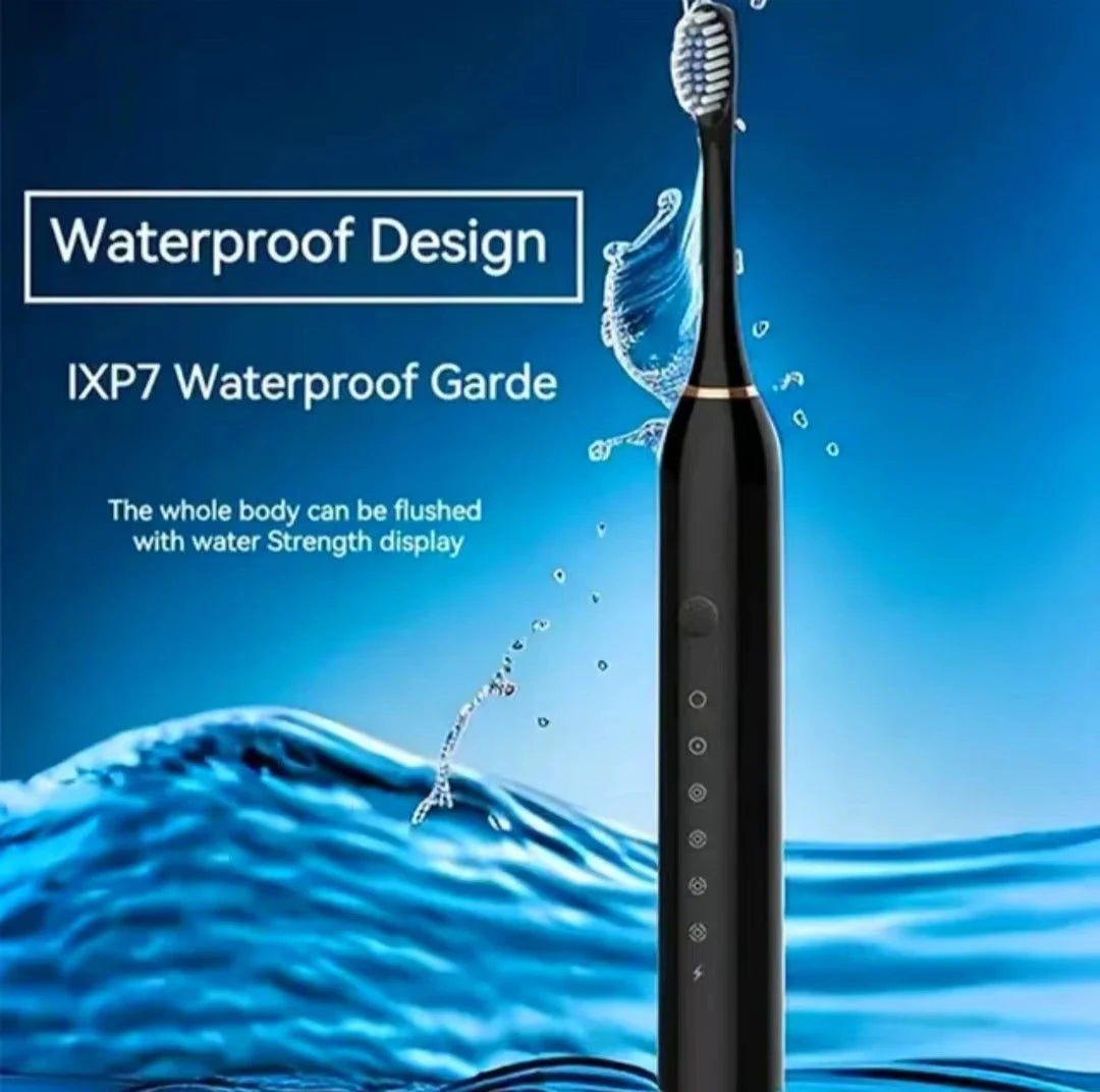 Sonic Electric Toothbrush – Adults, Waterproof, USB, 6 Modes