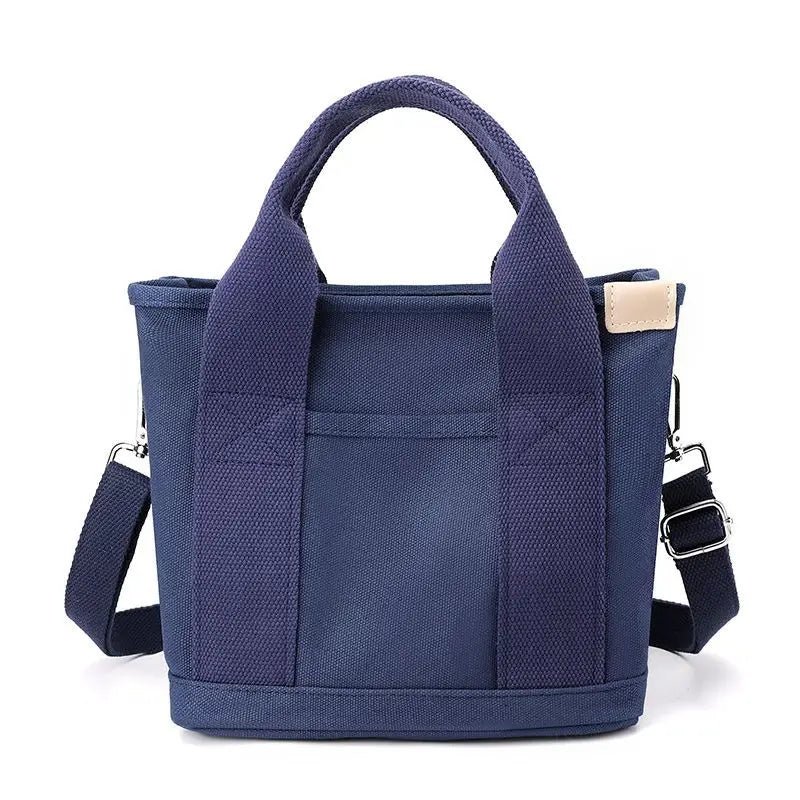 Xierya Women’s Small Canvas Shoulder Bag – Stylish Zippered Mobile Phone Bucket Tote