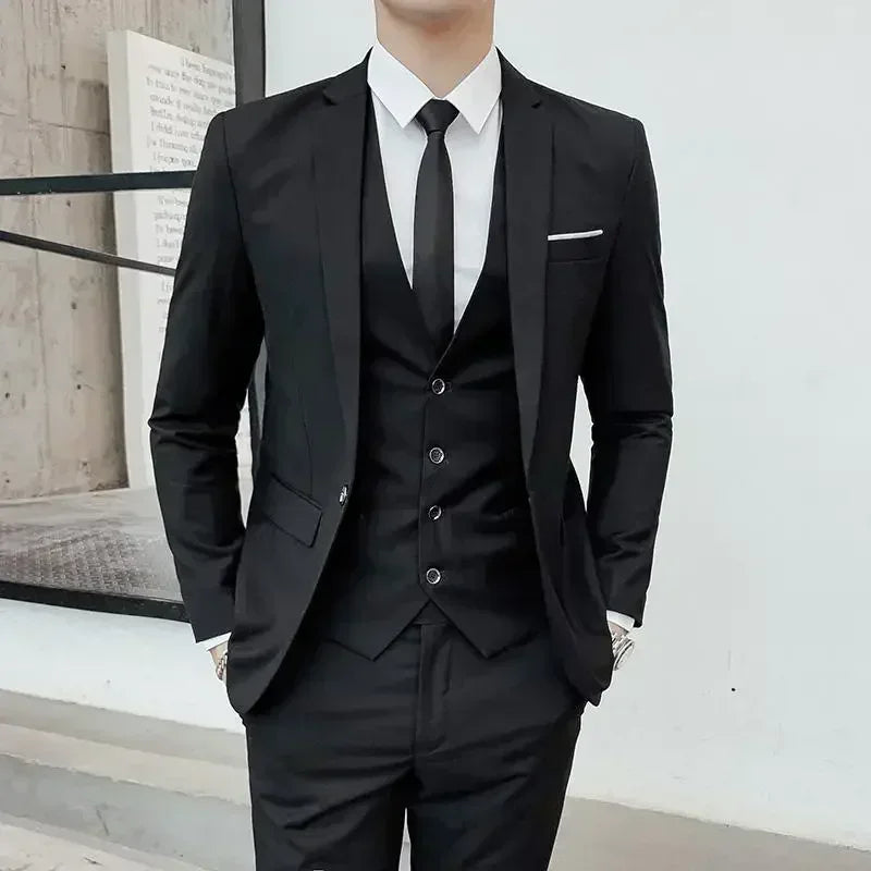 Men’s Slim-Fit 3-Piece Suit