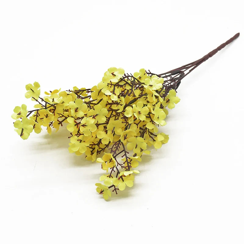 Artificial Silk Gypsophila Peach Flower – Home & Wedding Decor