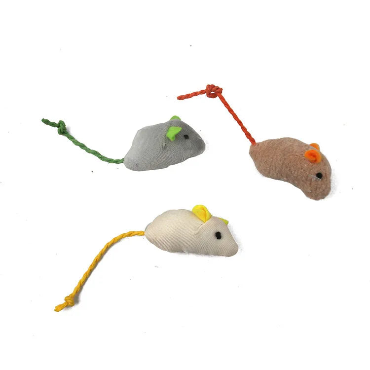 Catnip Rattle Mouse Toys – Multi Pack