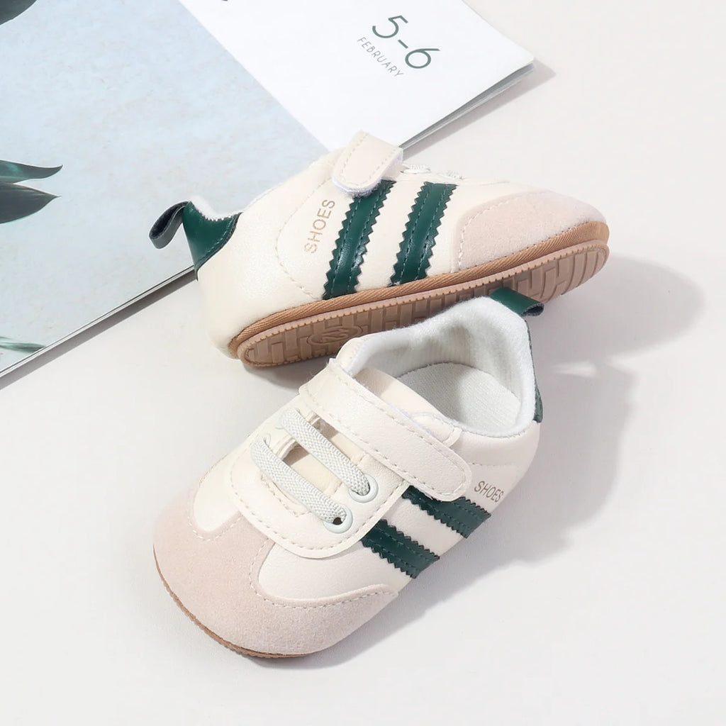 2025 Baby First Walking Shoes – Unisex PU Leather Toddler Sneakers 0-18M