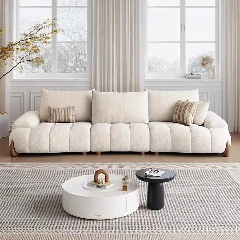 Narrow White Living Room Sofas Minimalist Nordic Curved 2 Seater Living Room Sofas Lazy Modern Woonkamerbanken Home Furniture