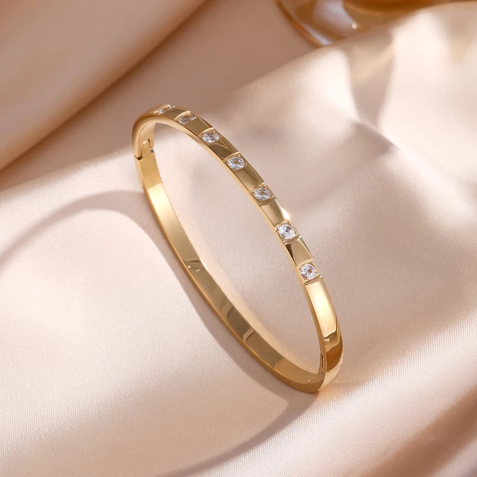 18K Gold-Plated CZ Bracelet
