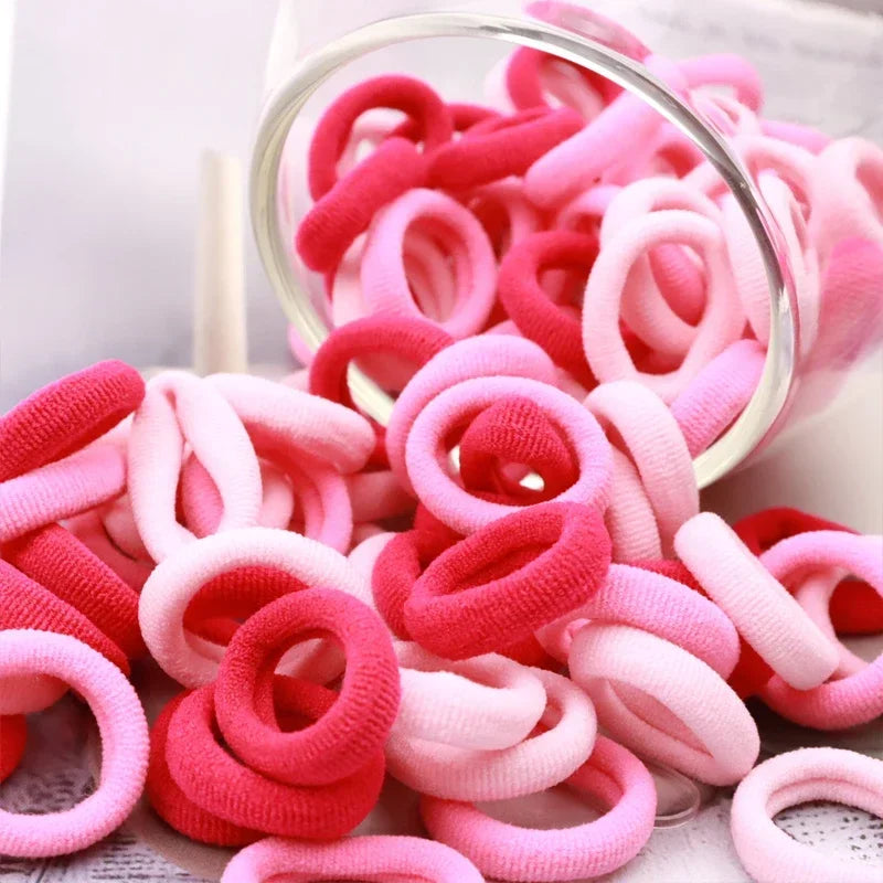 200/1000 PCS Colorful Nylon Elastic Hair Bands for Women & Girls – Small Ponytail Holders & Rubber Hair Ties