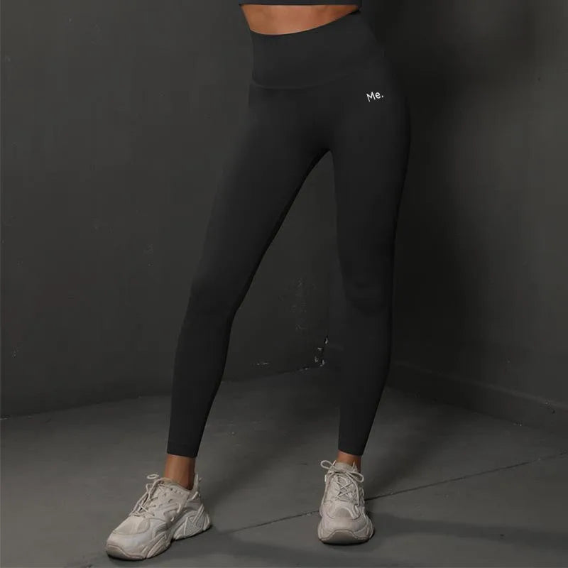 BetterMe Seamless Gym Leggings Yoga Pants Sexy High Waist Booty Lifting Leggings Pants Women Sports Clothing Fitness Wear