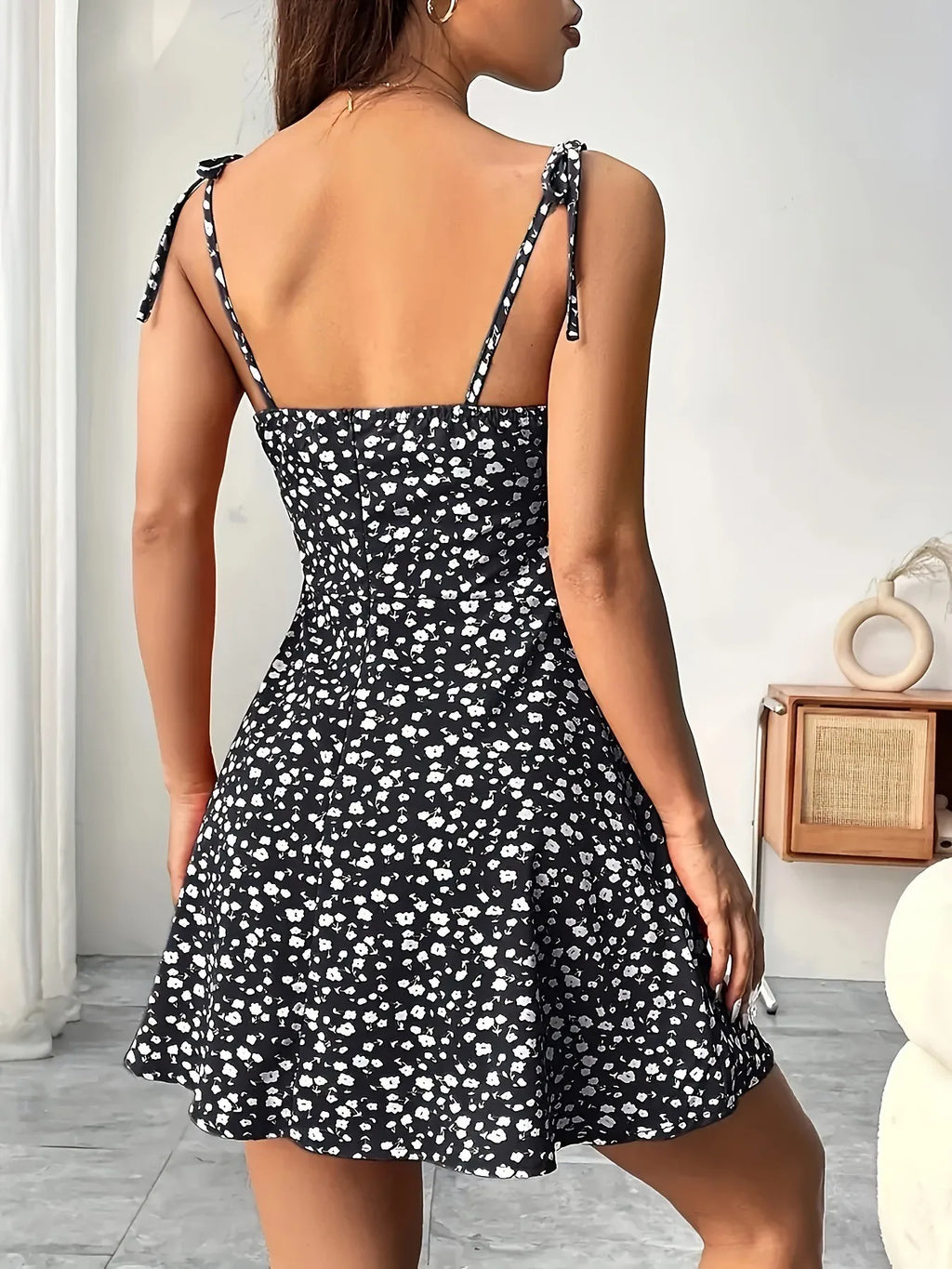 Women's Floral Spaghetti Strap Sundress Beach Short Dress Summer 2020 New Fashion Women's Clothing Won Clothes