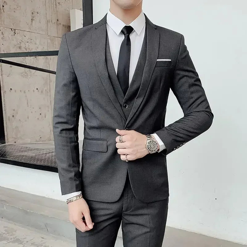 Men’s Slim-Fit 3-Piece Suit