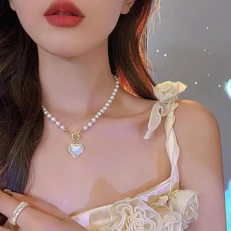 Pearl Beads Choker Necklace