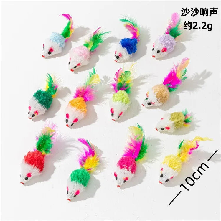 Catnip Rattle Mouse Toys – Multi Pack
