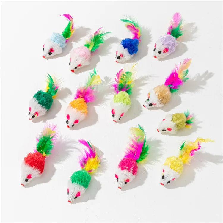 Catnip Rattle Mouse Toys – Multi Pack