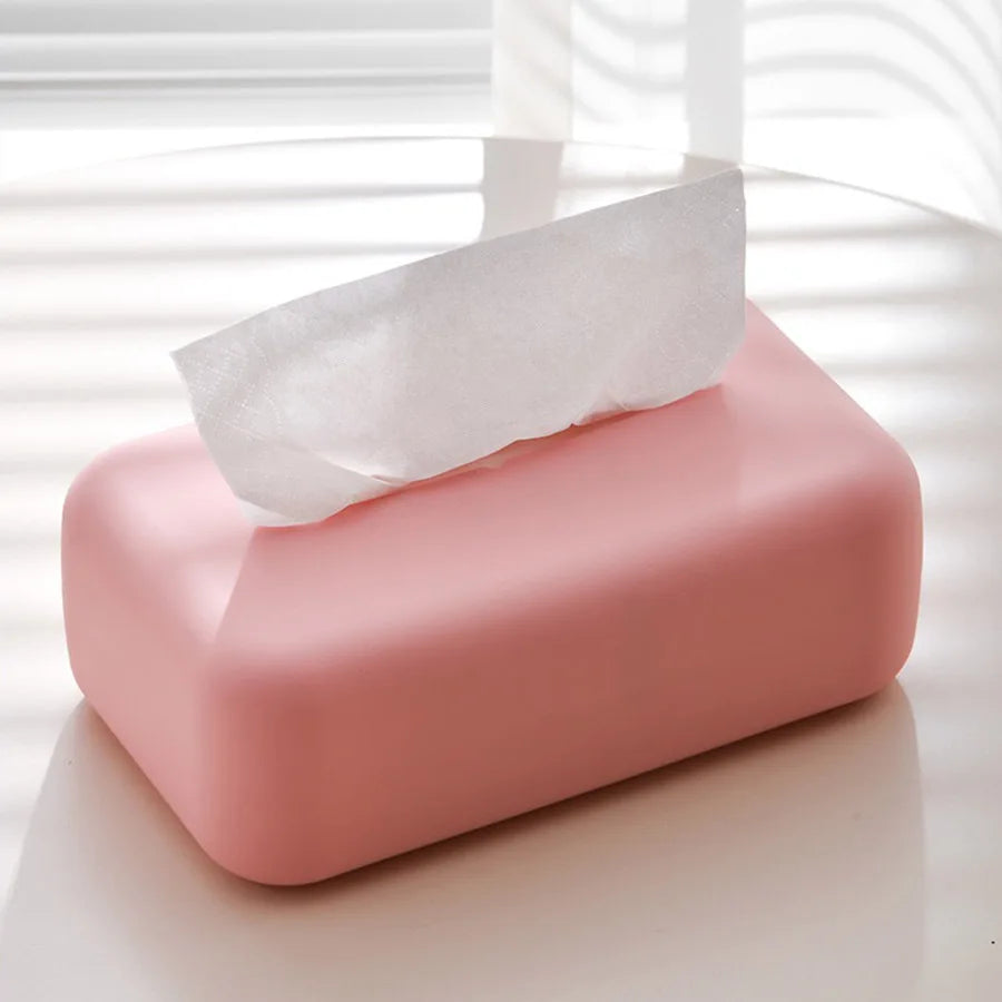 Light Luxury Silicone Tissue Box Cover – Waterproof & Reusable