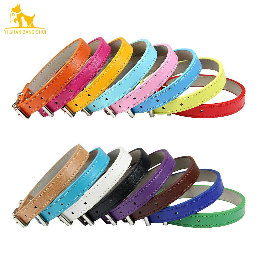 Soft Leather Adjustable Pet Collar (Dog & Cat)
